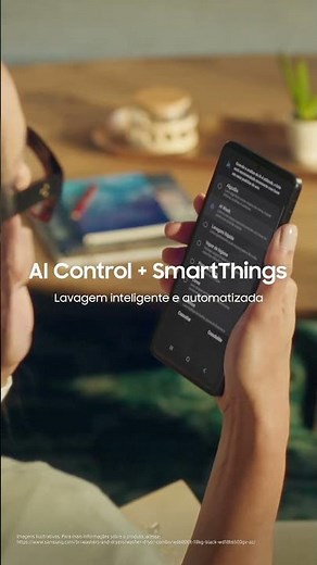 Lava e Seca Smart WD18T com AI Wash | Samsung