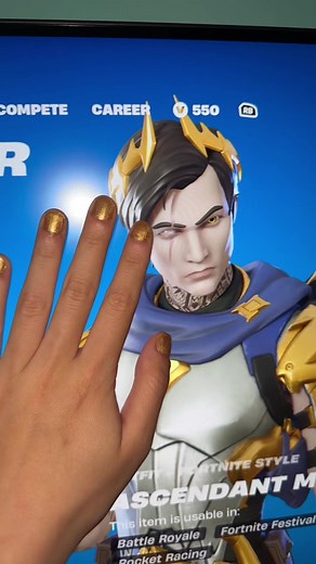 Colorful Nail Tips Inspired by Midas in Fortnite