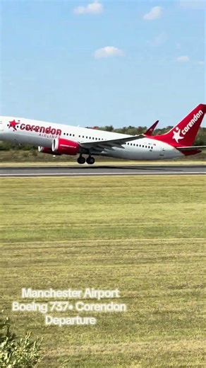 Raw plane spotting at Manchester Airport (MAN) ✈️ corendon • 737 — real engine sounds #aviation