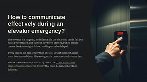 Essential Communication Tips for Elevator Emergencies