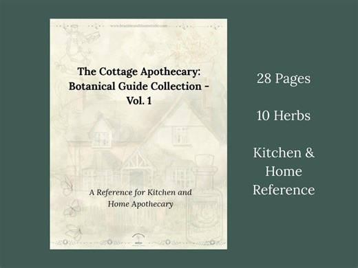 Printable Herb Guide | Botanical Guide Collection for Herbalism & Home Apothecary | 10 Herbs - Etsy