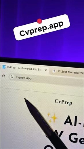 Create ATS friendly CV/Resume in seconds with www.cvprep.app