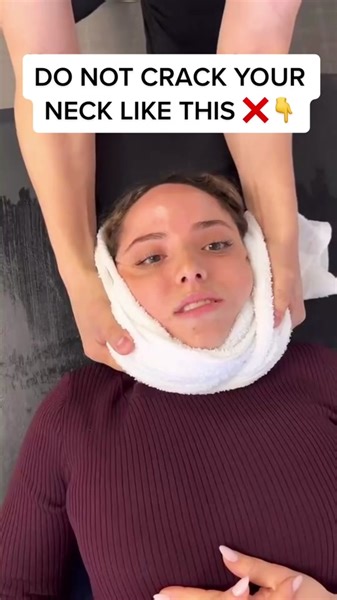 How to safely crack your neck #neck #neckcrack #chiropractic #neckpain