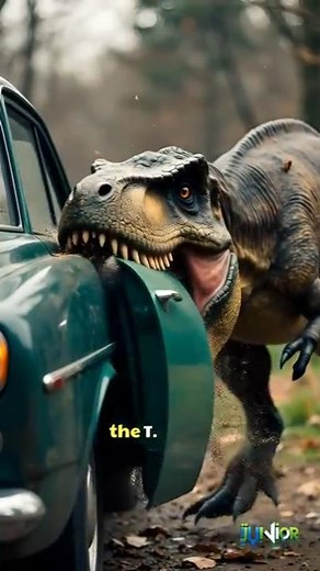 The T. rex bite was stronger than a shark’s! 🦖💥 #Dinosaurs #Trex