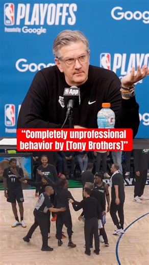 Chris Finch on heated exchange with Tony Brothers 😬