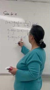 Pre calculus: Solve for x