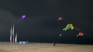 1.2K views · 58 reactions | Trilobite Night Kite Fly!!!!! ️嬨️ | The Kite Loft | Facebook