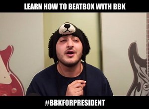 18K views · 417 reactions | Learn how to beatbox with BBK and watch him explain to you a sound of his repertoire! #bbkforpresident you can watch it all also here: https://youtu.be/8kvxwbykOq8 | Swissbeatbox | Facebook