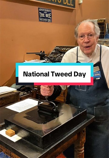 Need an excuse to wear a tweed jacket or suit today? Well April 3rd is National Tweed Day! Tweed Tweed is a durable and textured wool fabric, which originates from Scotland. Tweed is commonly used for tailored suits, jackets, coats, and vests. For today, Howard letterpress printed an image from an electrotype (copy of a woodcut) that was made 125-135 years ago. This cut is from the Lewis Winter Collection. Lewis Winter, who had a wood and photo engraving office on 627 J Street in Sacramento from