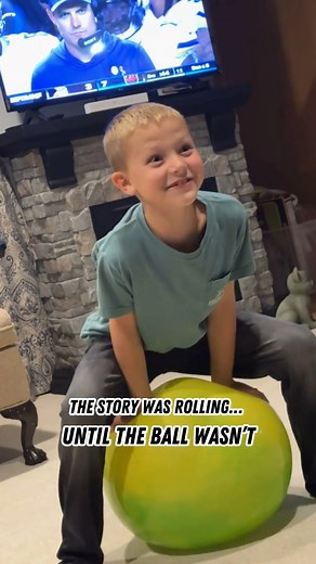 He Was Telling a Story… Then the Exercise Ball Had Other Plans!...