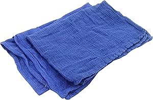 A&A Wiping Cloth Recycled Blue Surgical/Huck Towel Rags, Perfect Non-Streaking, and No Lint Towels, Multi-Purpose Towels, 5 Pound Box