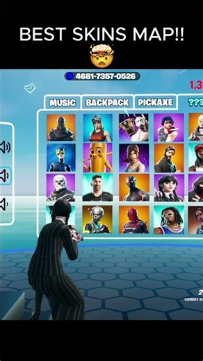 BEST 1V1 SKINS MAP #fortnite #1v1 #skin