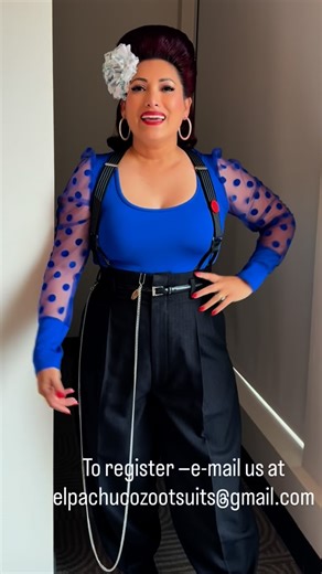 The Original Zoot Suit on Instagram: "🚨WIN A FREE ZOOT SUIT🚨 . El Pachuco Zoot Suits is partnering with the Lowrider Super Show to bring you another Zoot Suit contest at the Las Vegas Convention Center in Las Vegas, NV., on Saturday, October 25, 2025! . DEADLINE TO REGISTER IS FRIDAY, October 17, 2025 🔥 . ‼️REGISTER TODAY by sending us an email to elpachucozootsuits@gmail.com with the subject line “Lowrider Las Vegas Zoot Suit Contest” and add the following: 1. Name 2. Address 3. Telephone nu