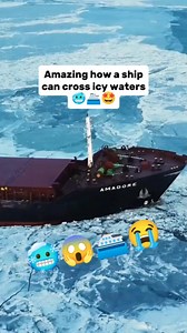 431K views · 2.3K reactions | ❄️ Amazing how a ship can cut through...