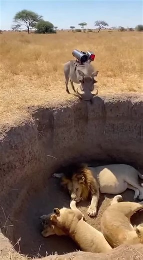 When a Warthog Forgets He’s Not the King of the Jungle 🐱🤣🦁🐗 😂 100% AI video for fun & laughs! Every scene is digitally created — no real animals, babies, or people. 🐾 Enjoy and share! 🚫 No reuploads. #AIreel #AIfunny #AIanimals #AIfun #CreativeAI #AIvideo #aimagic