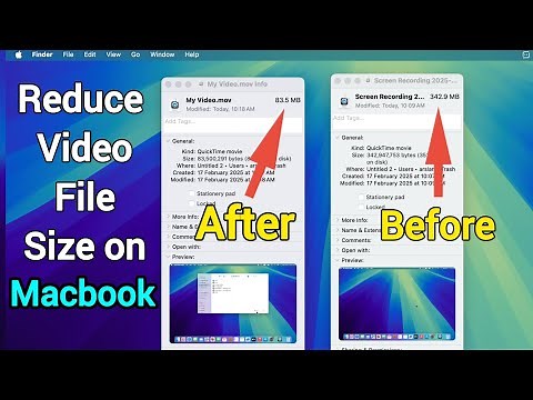 How to Reduce Video Size in MacBook | Reduce Screen Recording Size on Mac.