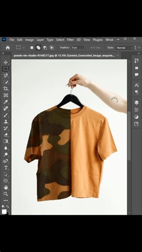 How to Make T-Shirt Mockup in Adobe Photoshop #shorts #photoshop