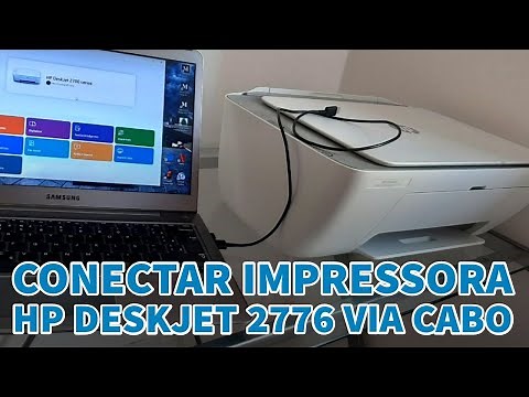 Conectar impressora via cabo USB HP Deskjet 2776.
