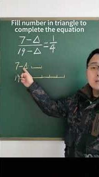 Fill number in triangle to complete the equation