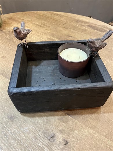 Rustic Wooden Storage Box, Handmade Dark Wood Organizer, Farmhouse Decor Box, Solid Wood Crate, Minimalist Wooden Tray - Etsy