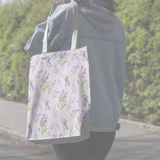 Floral Seamless Pattern | Commercial Use | Digital Download | Lavender Flower Illustration - Etsy