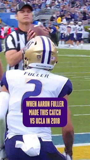 12K views · 268 reactions | Throwback to this Aaron Fuller catch at the Rose Bowl in 2018 勞 | Washington Husky Football | Facebook