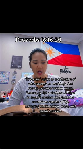 26 reactions | Here’s an easy summary of Proverbs 16:16-20: • Value...