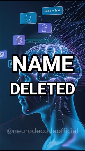 Your Brain Deletes Names on Purpose #brainfacts