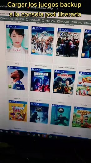 Cargar los juegos PKG backup a PS4 liberado. #ps4 #cargarjuego #playstation4