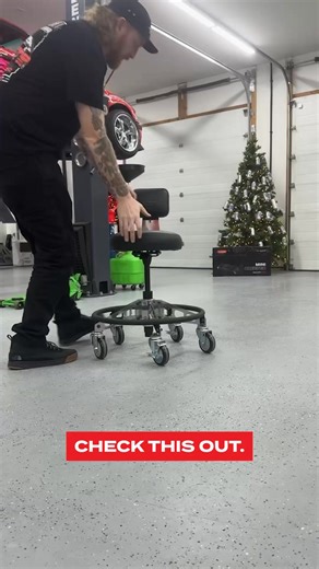 MEET THE VYPER CHAIR, the last shop chair you’ll ever buy 🔥 Proudly made in America 🇺🇸 with over 6,000 5-Star Reviews! VYPER is the go-to solution for 60,000 hard-working Americans. 💪 VYPER is loved by Mechanics, Detailers, Garage Enthusiasts, and Tradesmen of all kinds. ✅ Large, Oversized Casters ✅ Supportive Backrest ✅ Thick, Durable Seat ✅ Strong, Sturdy Build | Vyper Chair