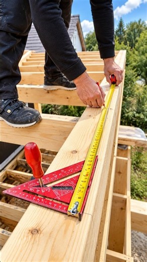 An Easy Way to Mark Out The Rafter System on The Wall Plate