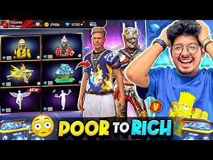 Free Fire I Challenged TSG Ritik To Make This Poor Id Rich Gone funny😂-Garena Free Fire