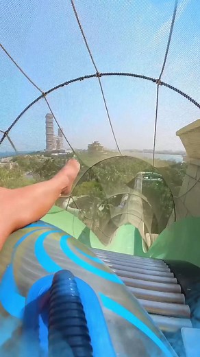 Exciting Water Slide Adventure at the Water Park