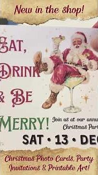 Printable Christmas Cards You Can Make in Minutes 🎄✨ | DIY Holiday Invitations