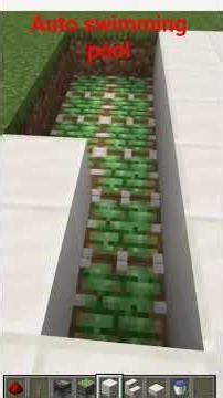 minecraft automatic pool 🏊🏊#shortvideo #minecraft