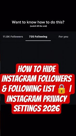 How to Hide Your Instagram Followers and Following List: Step-by-Step Guide (Instagram Privacy)