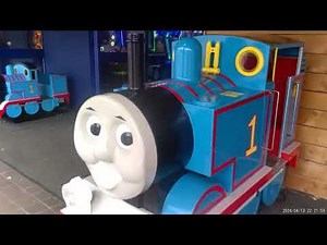 RG Mitchell V3 Big Thomas The Tank Engine Kiddie Ride! Filmed On Camcorder