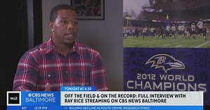 Promo: Full Ray Rice interview on CBS News Baltimore