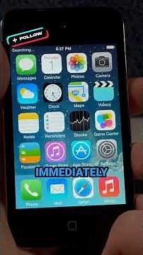 Installing iOS 7 on the iPod touch 4...