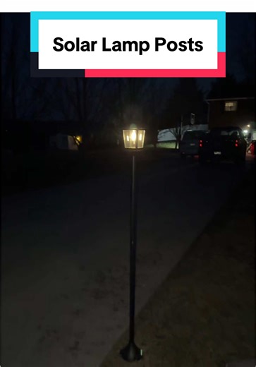 Solar lamp posts ✨🫶🏻 #solarlights #solarlight #outdoorlighting #outdoorlights #solarlamp