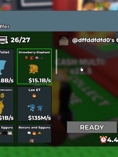 🎯 OFRECÍ mi STRAWBERRY ELEPHANT de 15Bs… y ME INTENTARON ESTAFAR 😡💀 #stealabrainot #brainrot #roblox