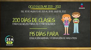Fechas, puentes, vacaciones e inscripciones; este es el calendario oficial para el ciclo escolar 2021-2022 publicado por la #SEP. | Imagen Televisión