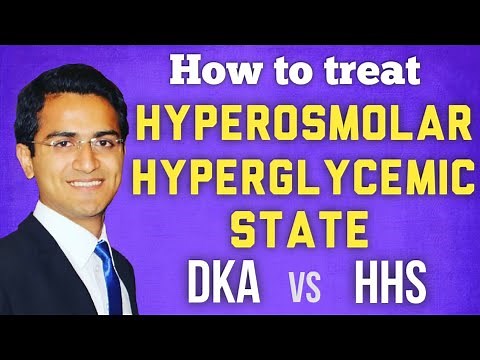Hyperosmolar Hyperglycemic State (HHS) vs DKA, Hyperglycemic Nonketotic Coma Syndrome Management