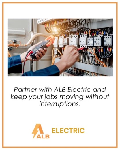 Partner with ALB Electric and ensure your projects never skip a beat. From planning to execution, we provide reliable, professional electrical services that keep your jobs moving smoothly—without costly interruptions or delays. Your deadlines matter, and so does quality. Let ALB Electric power your progress and keep your team focused on what they do best. Contact Us For Your Electrical Needs! ✉: Albelectric3@gmail.com 📞: 2152684021 🌐 https://alb-electric.com #ALBElectric #ReliableElectricians 