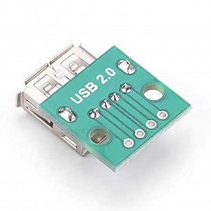 USB Board, 10Pcs USB Type A Female Socket Board USB DIP Adapter 2.54mm Pitch Adapter Connector