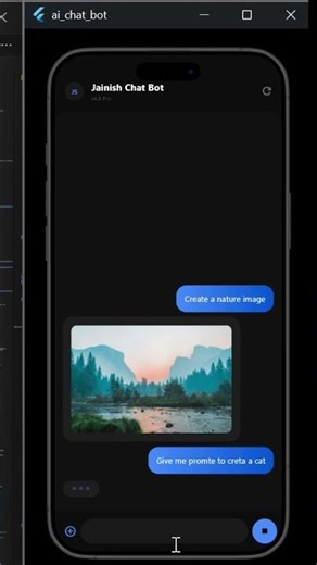 creating a chat bot app....................#FlutterDeveloper#MobileAppDeveloper#ReelsIndia#techindia