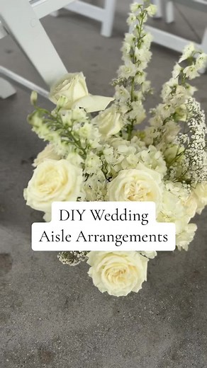 DIY Wedding Aisle Arrangements