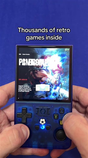 What is this? 🧐 #console #retrogames This portable retro console lets you relive classic arcade games anytime, anywhere.