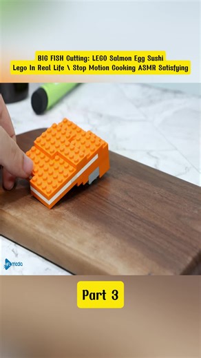 BIG FISH Cutting: LEGO Salmon Egg Sushi - Lego In Real Life \\ Stop Motion Cooking ASMR Satisfying #LEGOCooking #StopMotionASMR #LEGOFoodArt #part3