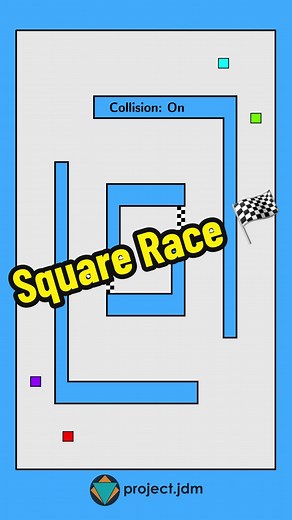 Square Race - Exciting Cartoon Project with JDM Entertainment